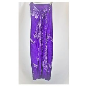 NEW!! Purple Turtle Printed Sarong - Pareo